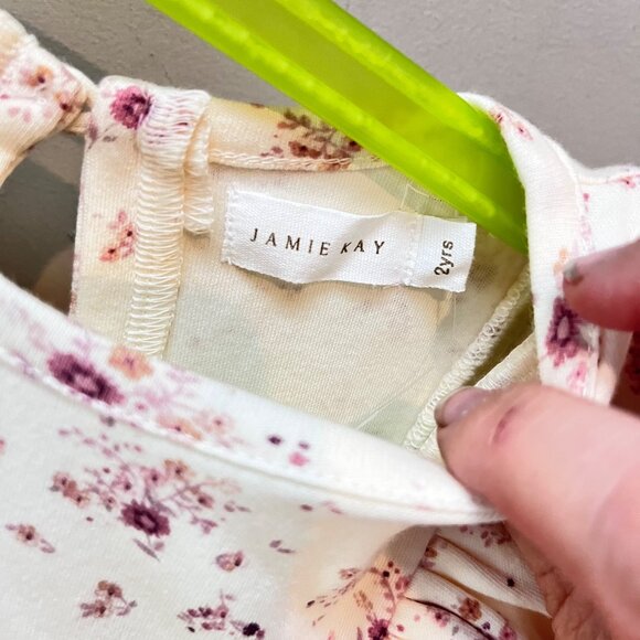 Ditzy Floral Ruffled Sleeveless Dress By Jamie Kay Size 2Y - Picture 2 of 4